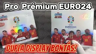 Új Széria Dupla Display bontás / ToppS Match Attax  UEFA Euro 2024 Prémium Pro Edition