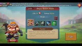 Lords mobile Dwarf Kingdom Elite Stage 2-15 Fully Auto|Angry Boom -Hilda Stage 2-15 Fully Auto