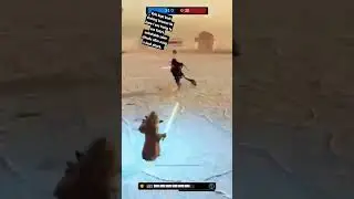 People realizing Yoda can double block bypass - Star Wars Battlefront 2 #shorts #battlefront2 #hvv