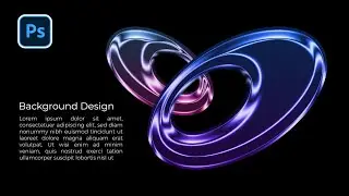 Make Object with Chrome Liquefy effect for Background in Photoshop