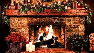 Cozy Winter Fireplace 4K ❄️ Warm Holiday Ambience for Sleep & Relaxation