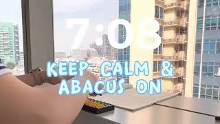 Abacus Along with Me Session [10 Minutes Practice + 3 Minutes Break] with Uplifting Cheery Music