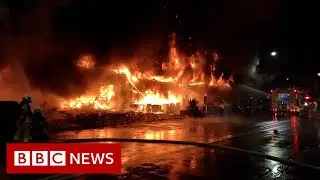 Dozens dead after fire at Taiwan 13-storey tower block - BBC News