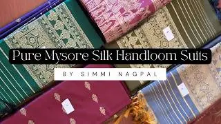 Silk Mark Certified Pure Mysore Silk Handloom Suits | Authentic Luxury Silk Show