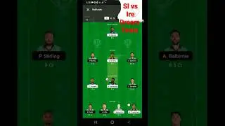 srilanka vs Ireland dream team