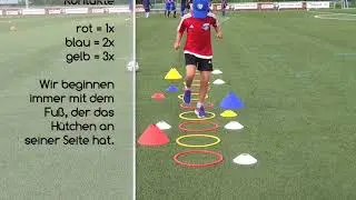 kognitives und koordinatives Training f&uuml;r Kinder mit der Fu&szlig;ballschule Boppardinho