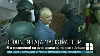 Primele declarații ale lui Igor Dodon de la Judecătoria Ciocana