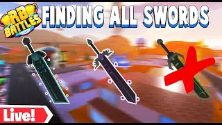 🔴FINDING ALL 3 RB BATTLE SWORDS| ROBUX GIVEAWAY | Roblox Live Stream🔴