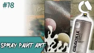 Spray Paint Art - Making mistakes with Montana Crackle Effect