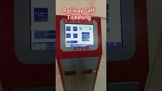 Indian Railway Automatic Ticket Vending Machine #ticket #railway #machine