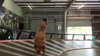 2018 07 21 Dinosaurs on Roller Derby Tracks, constant problem