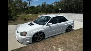 Static RWD swapped Subaru WRX raw pov (catching air at the end)