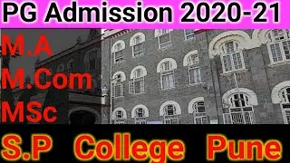M.A M.Com MSc Admission Sp College Pune 2020-21 | PG Admission Process In Pune