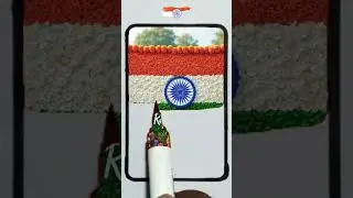 Indian 🇮🇳 flag Drawing Republic Day 🥰#shorts #art #viral