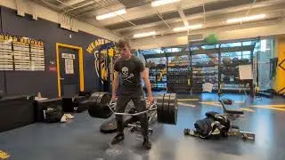 Trap Bar Deadlift 315 x 4 20 Jan 2026 (First set of 3)