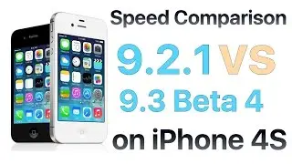 Сравнение скорости iPhone 4S iOS 9.2.1 и iOS 9.3 Beta 4 / Public Beta 4 Build #13E5214d
