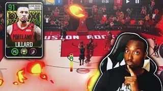 91 OVR LIVE PASS PREMIUM DAMIAN LILLARD GAMEPLAY!!! NBA LIVE MOBILE SEASON 7