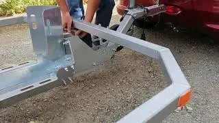 Remorque porte moto avec chargement de type pose au sol