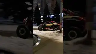 Погоня ночью на #audi #rs6 за #brp #maverick #turbo #race #car #snow #adventure #shorts #music #epic