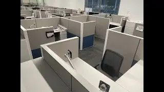 LAX (Korean Air) LIVE Office Furniture & Cubicle Liquidation Start to Finish by CubeWorldUSA.com