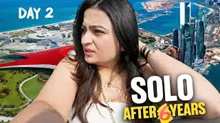 Finally!🥹 6 Saal Baad Solo International Travel ✈️ Abu Dhabi Day 2🔥 - Kirti Mehra 