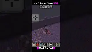 100 iron golem vs 6 warden let's see who can win 😈😈 #shorts #ytshorts