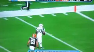 Santonio Holmes Game Winning TD in OT vs. Cleveland Browns 11/14/2010