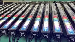 24pcs Led Wall Washer Outdoor Lighting Bar 4in1 With Dmx Lights IP65 Waterproof Wash Light