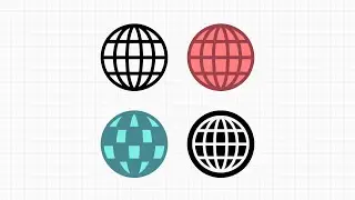 How to draw Globe Vector in App GRAPHIC for IPad - วิธีวาดเวกเตอร์รูปลูกโลกด้วยแอพ GRAPHIC บนไอแพด