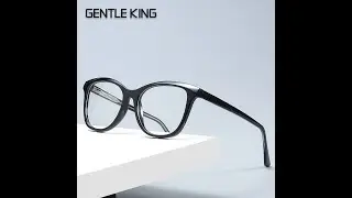 GENTLE KING Fashion Cat Eye Glasses Frames Women TR90 Anti blue Light Computer Eyeglasses Female