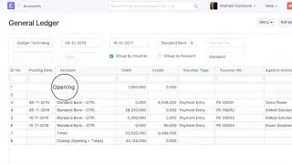 ERPNext - Accounts Opening Balance