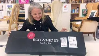 Cowhide & Leather Upholstery - Stunning Chair Makeover!