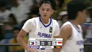 Jhustin Hallare SCORES RELENTLESSY for Gilas Youth vs Indonesia | FIBA U16 ASIA CUP SEABA QUALIFIERS