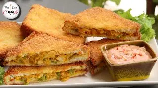 Crispy Chicken Bread Parcels Recipe by (YES I CAN COOK)