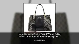 Large Capacity Design Brand Women's Bag Letters Temperament Fashion Design Sense Versatile Shop