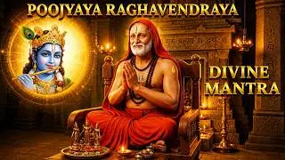 🕉️Mantralaya Guru Raghavendra | Poojyaya Raghavendraya | Divine Mantra🕉️