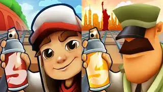 Subway surfers : classic 2025 🆚 New York 2025 Thanksgiving Map Comparison 