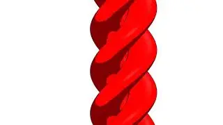 RED 3D TWIST ANIMATION -(no sound)