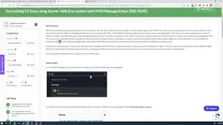Lab Encrypting AWS S3 objects using SSE KMS