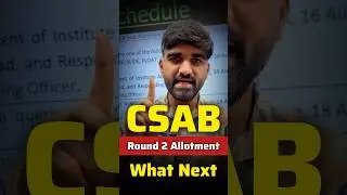 CSAB Round 2 Result OUT📌 Must Watch Seat Cancel😳|CSAB Withdrawal Process 2025|CSAB Cut Off Round 2
