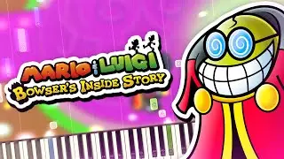 Mario & Luigi Bowser's Inside Story - Fawful's Theme (Fawful is There) Piano Tutorial Synthesia
