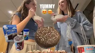 making CHRISTMAS CAKE?!!! in a DORM kitchen???