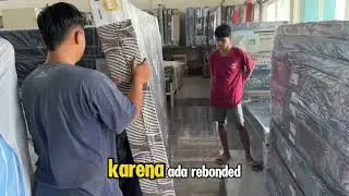 Cara mengecek kasur busa rebondied asli hanya dengan pelihatan mata aja😀😀😀