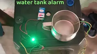 A simple water tank alarm with connection and full details#like#Share to your friends#and subscribe