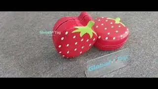 Red Strawberry Soft Play Cushions | PU Leather Foam Seats for Daycare, Preschools & Indoor Play