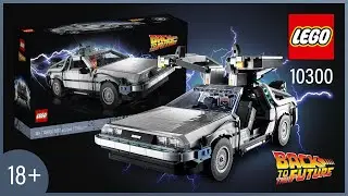 LEGO&reg; Creator Expert | Back to the Future Time Machine (10300) DeLorean DMC-12 | Speed Build