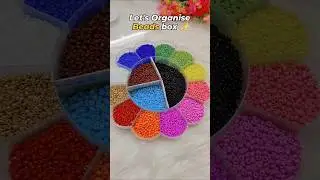 Let's Organise Beads Box ✨#artist #diy #handmadeseller #handmadeearrings #craft #trending