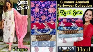 🌷Amazon Summer kurti Sets Haul STARTS Rs.478 🛍Amazon Shopping Haul✨️Amazon Kurti haul 😀 Amazon haul