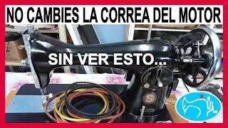 CAMBIO DE CORREA DEL MOTOR SINGER ANTIGUA NEGRITA FAMILIAR