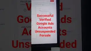 Successful Verified Google Ads Unsuspended Forsale #Verified #Unsuspended #GoogleAds